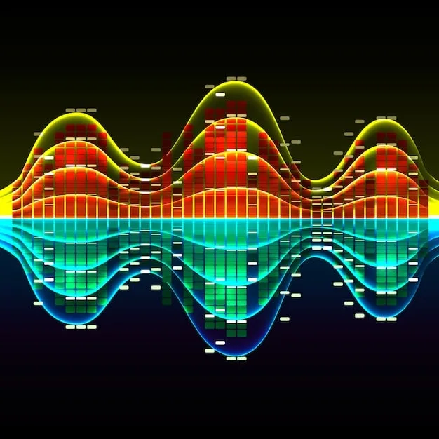 A diagram illustrating how binaural beats work, showing two different sound wave frequencies entering each ear and the brain processing them to create a third, perceived frequency. Labels denote the frequencies and the resulting binaural beat frequency.