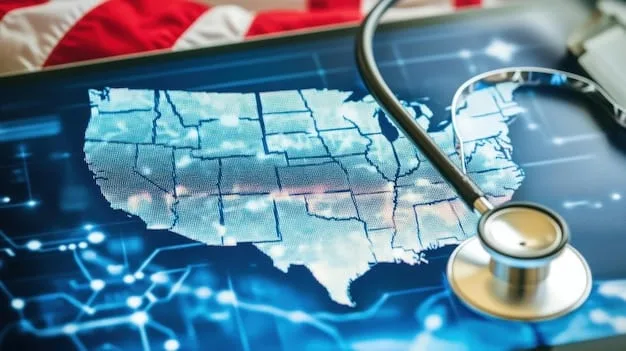A map of the US highlighting rural areas and areas with limited of Mental Healthcare. This visual illustrates where Teletherapy can serve to provide easier access to these underserved communities. A small description highlights the benefits.