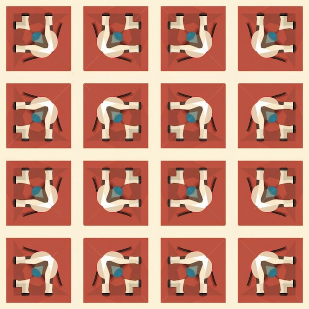 A collage of four squares, each depicting a different type of therapy: CBT (a diagram of thoughts, feelings, and behaviors), psychodynamic therapy (a person reclining on a couch talking to a therapist), DBT (a group therapy session with people practicing mindfulness exercises), and ACT (a person standing on a mountain looking at a vast landscape).