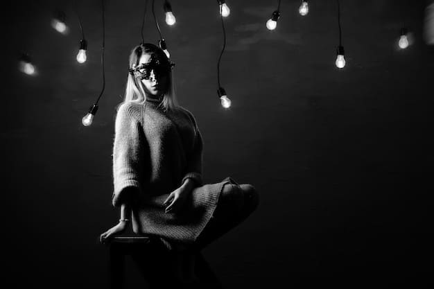 A person sitting cross-legged, meditating, with light bulbs above their head representing new ideas and solutions, visualizing overcoming obstacles to self-compassion.