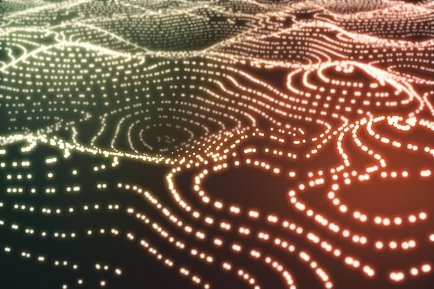 A close-up of a motherboard with glowing neural network patterns overlaid on it, symbolizing AI and its regulation.