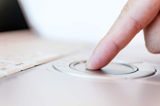 A close-up of a hand reaching to turn off a smart device. The focus is on the act of disconnecting and regaining control.