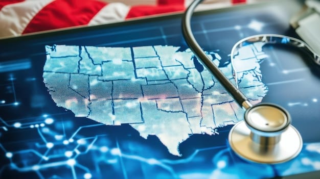 A map of the US highlighting rural areas and areas with limited of Mental Healthcare. This visual illustrates where Teletherapy can serve to provide easier access to these underserved communities. A small description highlights the benefits.